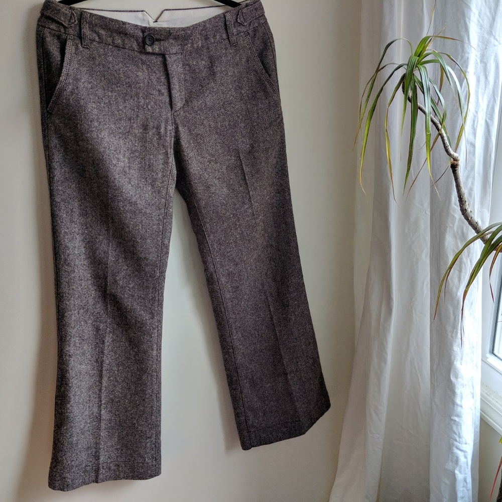 [Banana Republic] Wool Blend Wide Leg Trousers